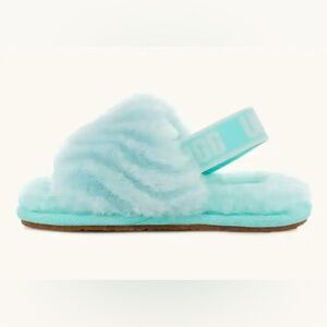 Ugg Fluff Yeah Wavy in Sky Blue - Size 8T